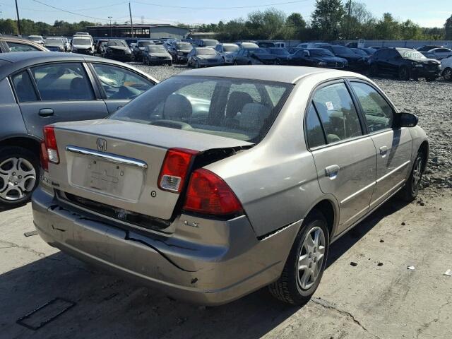 2HGES16523H514636 - 2003 HONDA CIVIC GOLD photo 4