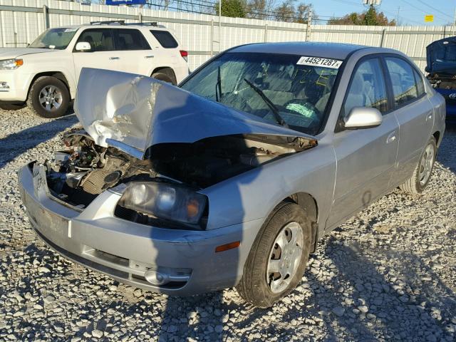 KMHDN46D45U038721 - 2005 HYUNDAI ELANTRA SILVER photo 2