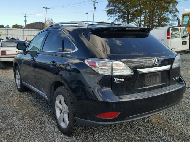 2T2BK1BA5CC144681 - 2012 LEXUS RX 350 BLACK photo 3