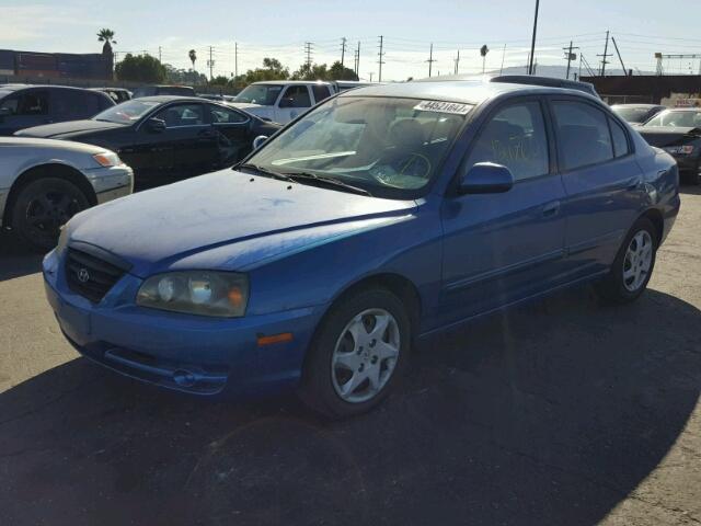 KMHDN46D66U330548 - 2006 HYUNDAI ELANTRA GL BLUE photo 2