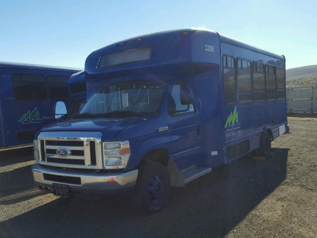 1FD4E45S18DB52082 - 2008 FORD ECONOLINE BLUE photo 2