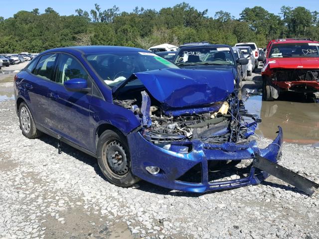 1FAHP3F27CL308414 - 2012 FORD FOCUS BLUE photo 1