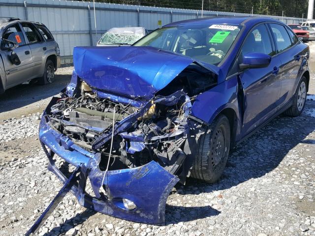 1FAHP3F27CL308414 - 2012 FORD FOCUS BLUE photo 2