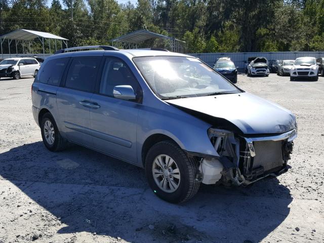 KNDMG4C74B6398066 - 2011 KIA SEDONA BLUE photo 1