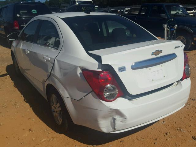 1G1JC5SH7D4152750 - 2013 CHEVROLET SONIC LT WHITE photo 3