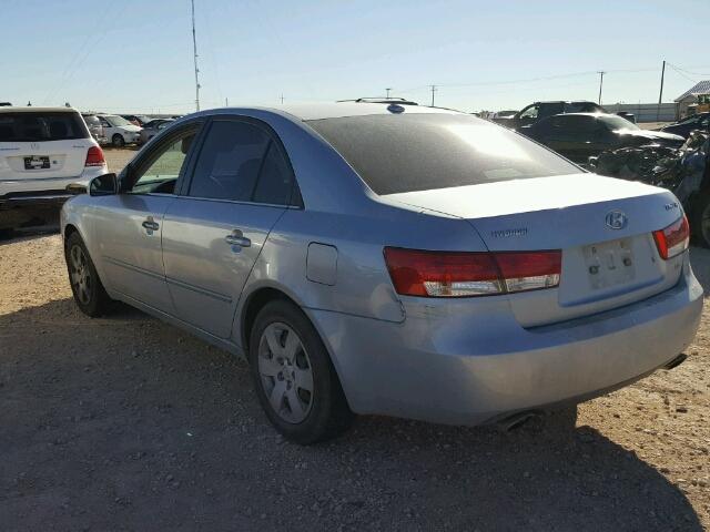 5NPET46F88H318740 - 2008 HYUNDAI SONATA GLS SILVER photo 3