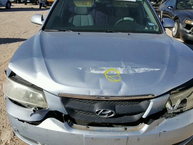 5NPET46F88H318740 - 2008 HYUNDAI SONATA GLS SILVER photo 7