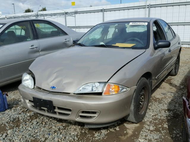 1G1JC524027399696 - 2002 CHEVROLET CAVALIER BROWN photo 2