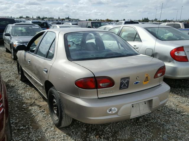 1G1JC524027399696 - 2002 CHEVROLET CAVALIER BROWN photo 3