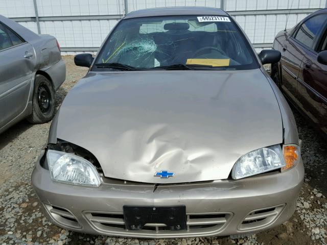 1G1JC524027399696 - 2002 CHEVROLET CAVALIER BROWN photo 9