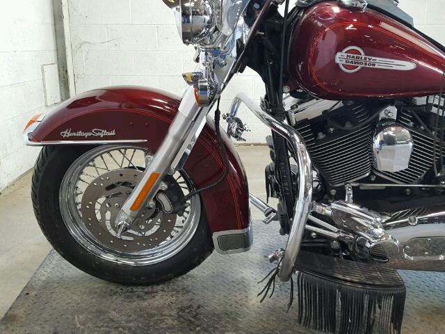 1HD1BWB122Y057259 - 2002 HARLEY-DAVIDSON FLSTCI BURGUNDY photo 14