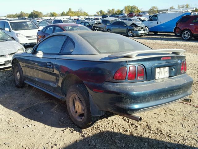 1FALP4045VF205861 - 1997 FORD MUSTANG GREEN photo 3