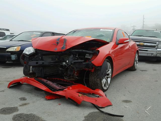 KMHHU6KJ4EU120668 - 2014 HYUNDAI GENESIS CO RED photo 2