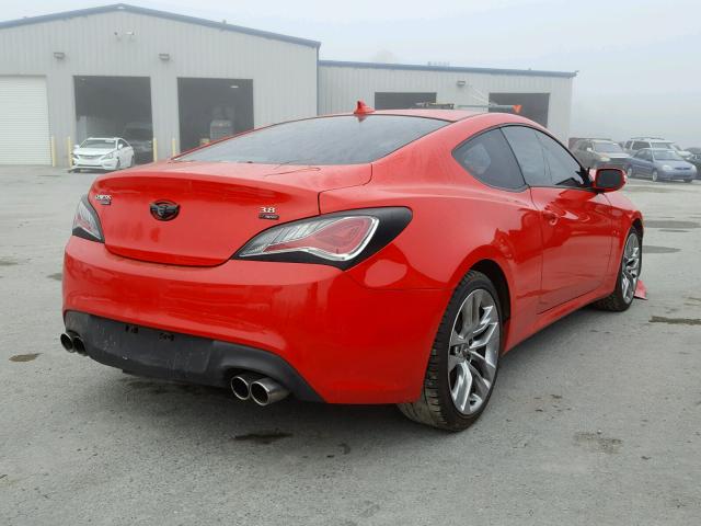 KMHHU6KJ4EU120668 - 2014 HYUNDAI GENESIS CO RED photo 4