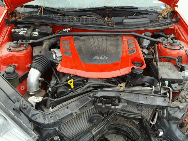 KMHHU6KJ4EU120668 - 2014 HYUNDAI GENESIS CO RED photo 7