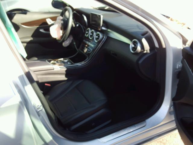 55SWF4JB5HU180040 - 2017 MERCEDES-BENZ C 300 SILVER photo 5