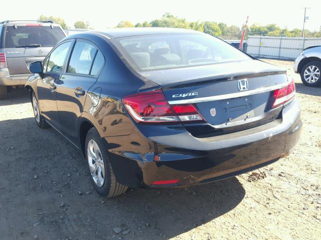 19XFB2F5XDE247476 - 2013 HONDA CIVIC BLACK photo 3