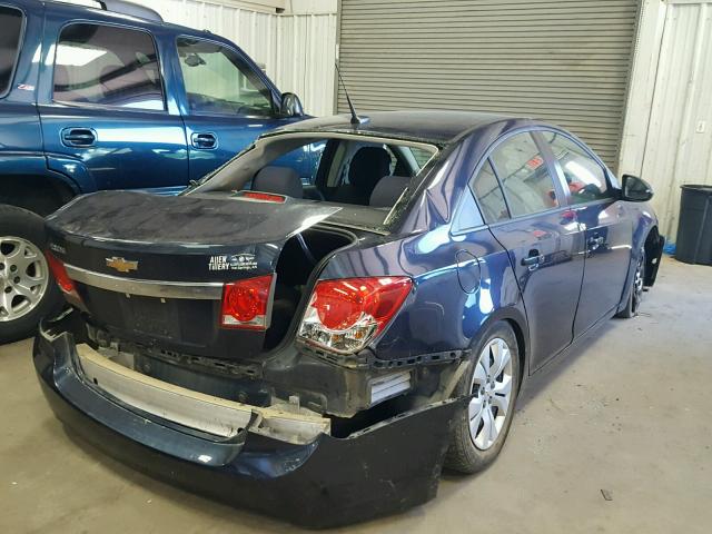 1G1PA5SH1E7421924 - 2014 CHEVROLET CRUZE LS BLUE photo 4