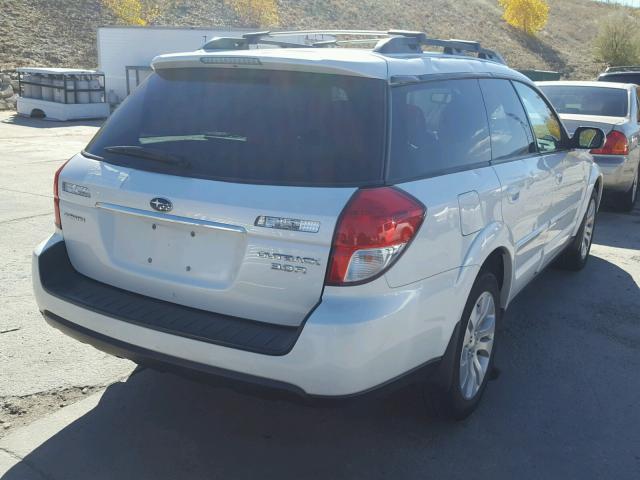 4S4BP85C494327430 - 2009 SUBARU OUTBACK 3. WHITE photo 4