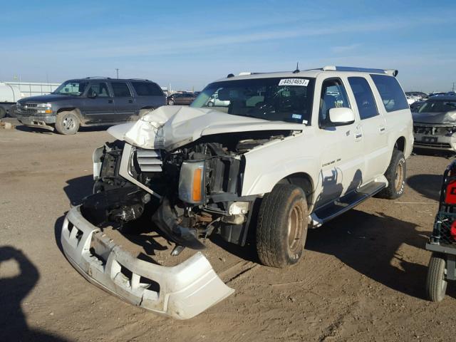 3GYFK66N14G138796 - 2004 CADILLAC ESCALADE E WHITE photo 2