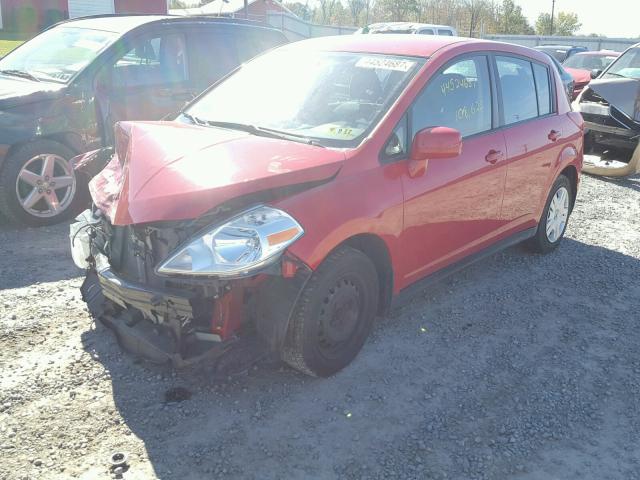 3N1BC1CP9BL377062 - 2011 NISSAN VERSA S RED photo 2