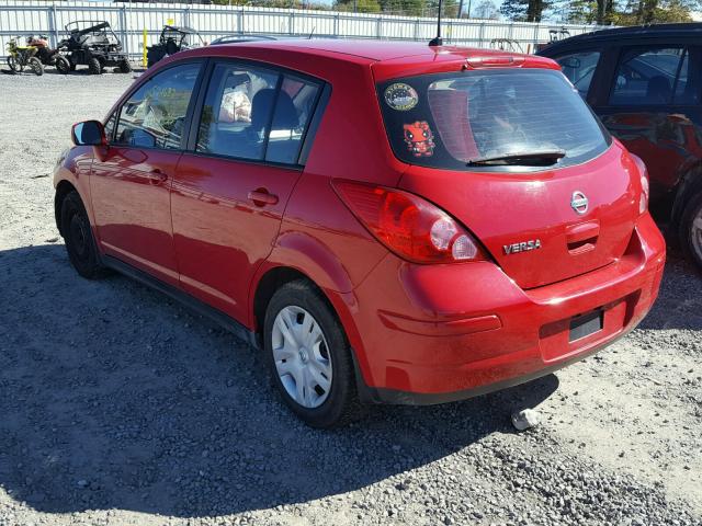 3N1BC1CP9BL377062 - 2011 NISSAN VERSA S RED photo 3