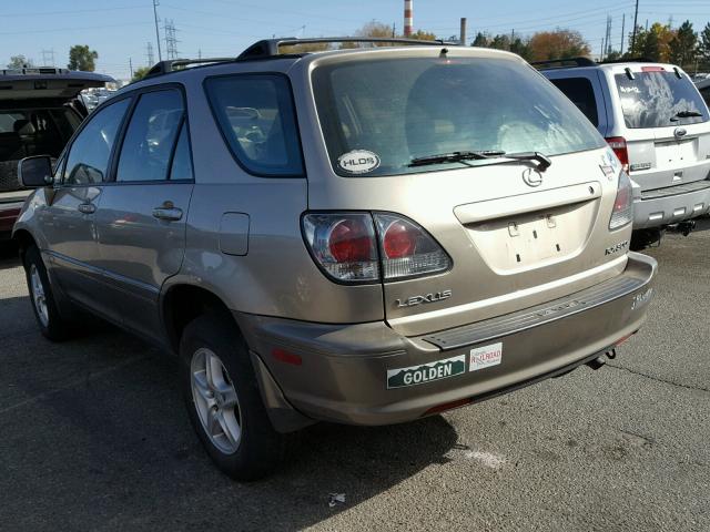 JTJGF10U330158517 - 2003 LEXUS RX 300 BEIGE photo 3