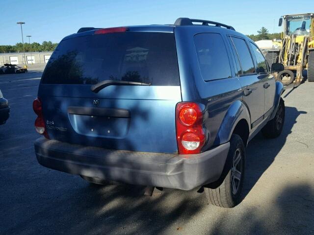 1D4HB38N65F600172 - 2005 DODGE DURANGO ST BLUE photo 4