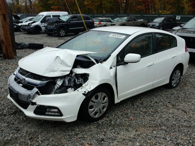 JHMZE2H3XCS002011 - 2012 HONDA INSIGHT WHITE photo 2