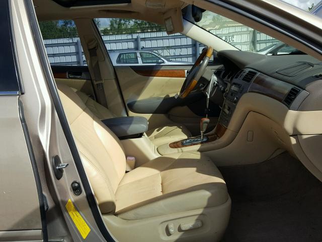 JTHBA30G955073736 - 2005 LEXUS ES 330 GOLD photo 5