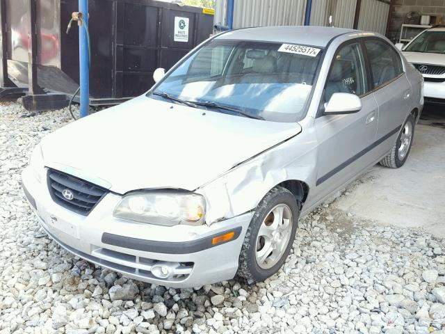 KMHDN46D15U165331 - 2005 HYUNDAI ELANTRA GL GRAY photo 2