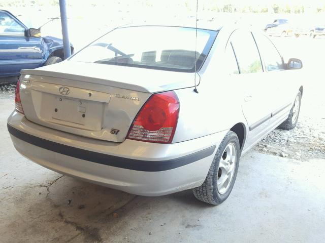 KMHDN46D15U165331 - 2005 HYUNDAI ELANTRA GL GRAY photo 4