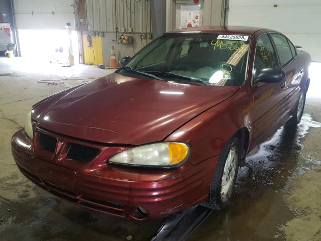 1G2NF52F82C257108 - 2002 PONTIAC GRAND AM S 栗色 照片 2