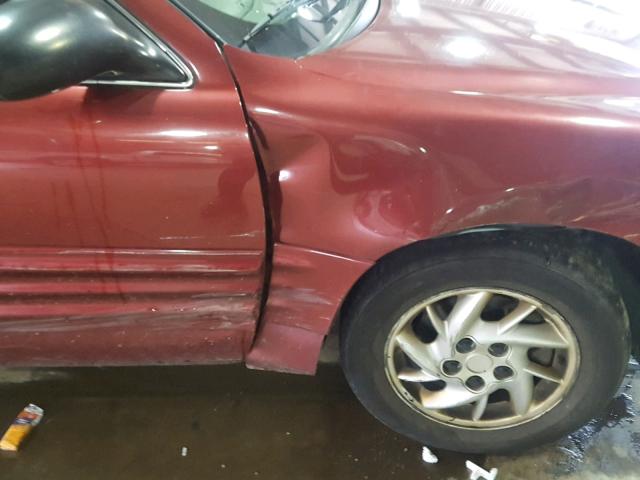 1G2NF52F82C257108 - 2002 PONTIAC GRAND AM S 栗色 照片 9