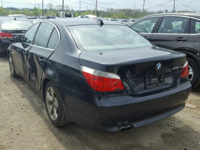 WBANF735X6CC34142 - 2006 BMW 530 XI BLACK photo 3