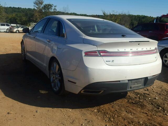 3LN6L2GK2DR827763 - 2013 LINCOLN MKZ WHITE photo 3