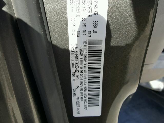 2D4RN4DE5AR254321 - 2010 DODGE GRAND CARA GRAY photo 10