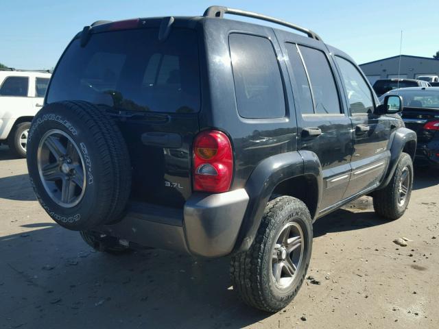 1J4GL48K74W295730 - 2004 JEEP LIBERTY BLACK photo 4