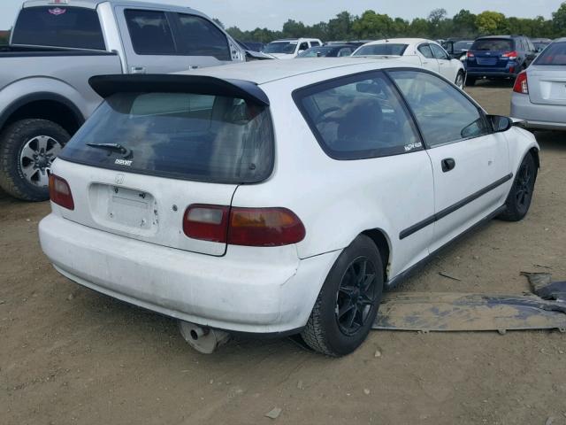 2HGEH2350NH562177 - 1992 HONDA CIVIC DX WHITE photo 4