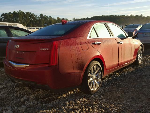 1G6AA5RX8H0129388 - 2017 CADILLAC ATS RED photo 4