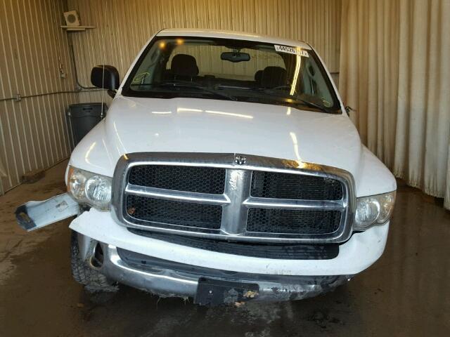 1D7HU18D55S131124 - 2005 DODGE RAM 1500 S WHITE photo 9