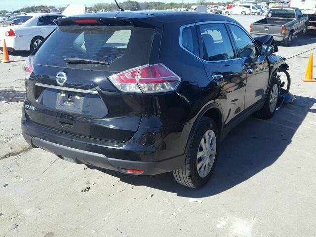 KNMAT2MT6FP507707 - 2015 NISSAN ROGUE S BLACK photo 4