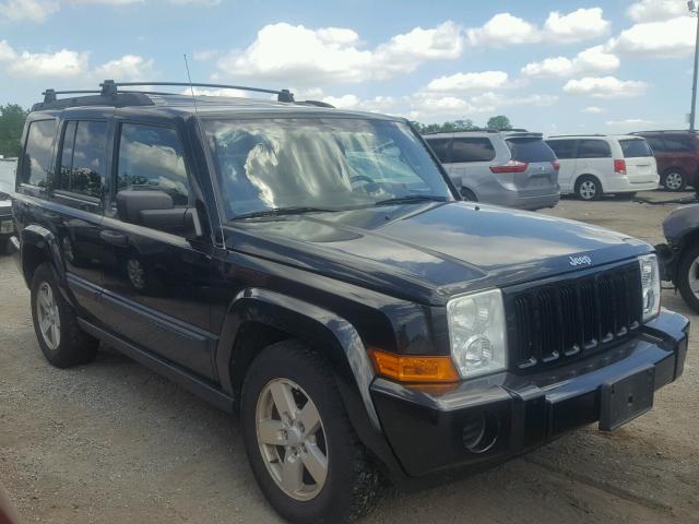 1J8HG48K46C352591 - 2006 JEEP COMMANDER BLACK photo 1