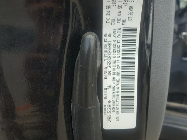 1J8HG48K46C352591 - 2006 JEEP COMMANDER BLACK photo 10