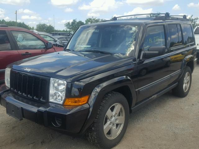 1J8HG48K46C352591 - 2006 JEEP COMMANDER BLACK photo 2