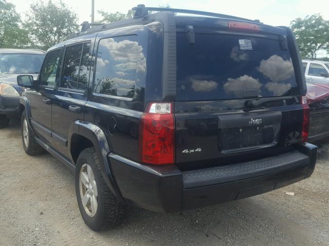 1J8HG48K46C352591 - 2006 JEEP COMMANDER BLACK photo 3