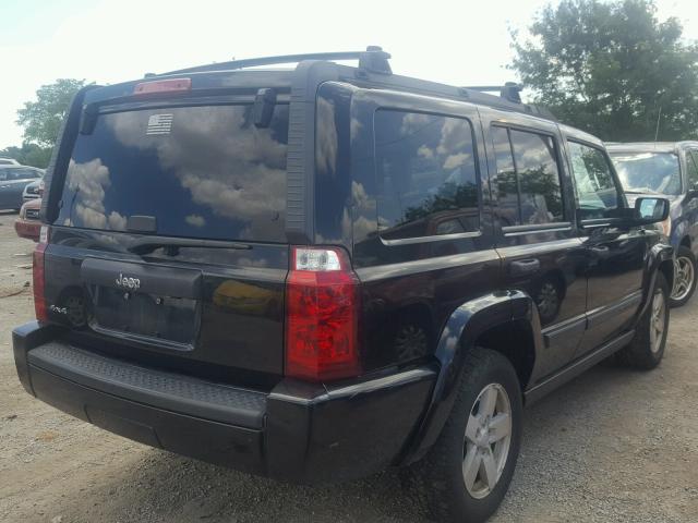 1J8HG48K46C352591 - 2006 JEEP COMMANDER BLACK photo 4