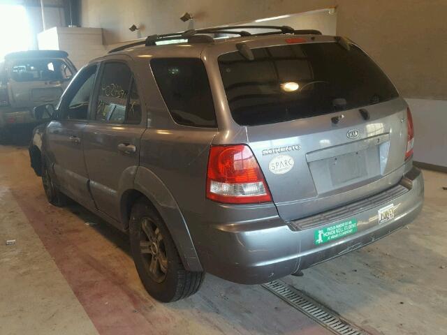 KNDJD733X35115333 - 2003 KIA SORENTO EX GRAY photo 3