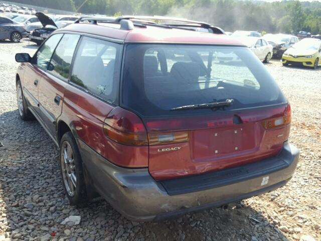 4S3BG6857W6654703 - 1998 SUBARU LEGACY 30T BURGUNDY photo 3