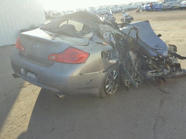 JNKBV61F38M265305 - 2008 INFINITI G35 GRAY photo 4